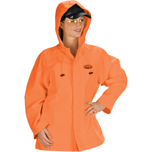 Hurricane Flame Retardant/Oil Resistant Rain Suits - Jacket, 4X-Large, High Visibility Orange Fastek