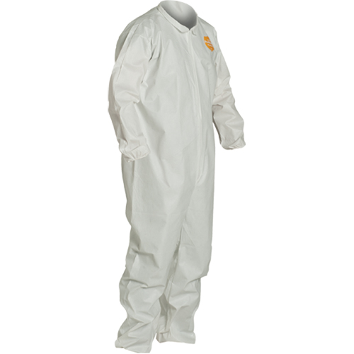ProShield&reg; 60 Coveralls, Small, White, Microporous Fastek