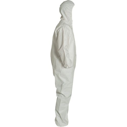 ProShield&reg; 60 Coveralls, Small, White, Microporous Fastek