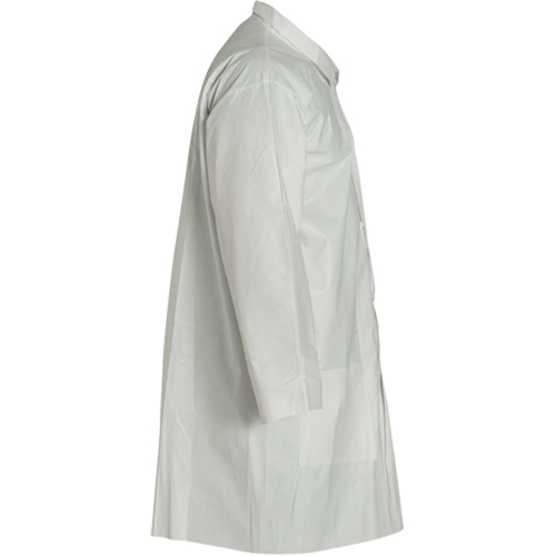 ProShield&reg; 60 Lab Coat, Microporous/Polypropylene, White, Medium Fastek