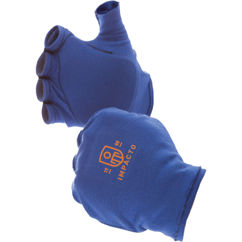 Anti-Impact Fingerless Right-Hand Glove Liner, 6/X-Small, Synthetic Palm, Slip-On Cuff Fastek