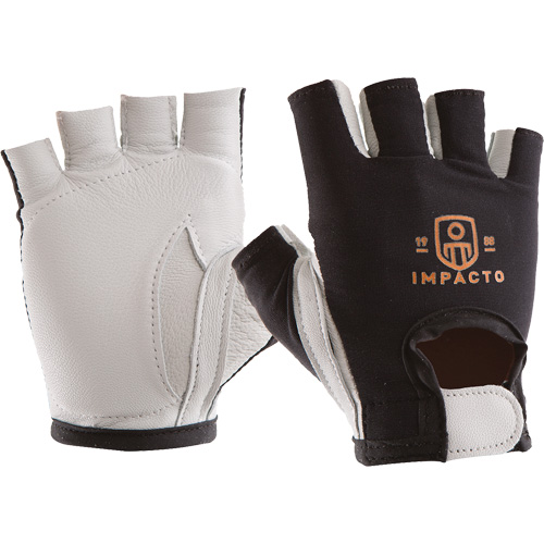 Anti-Impact Right-Hand Glove, X-Small, Goatskin/Split Leather Palm, Hook & Loop Cuff Fastek