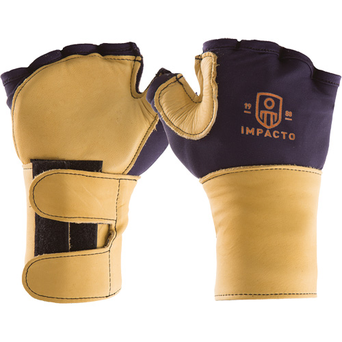 Premium Impact & Repetitive Strain Protective Right-Hand Glove, Size X-Small, Grain Leather Palm Fastek