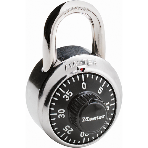 Padlock, Combination, Hardened Steel, 1-7/8" Width Fastek