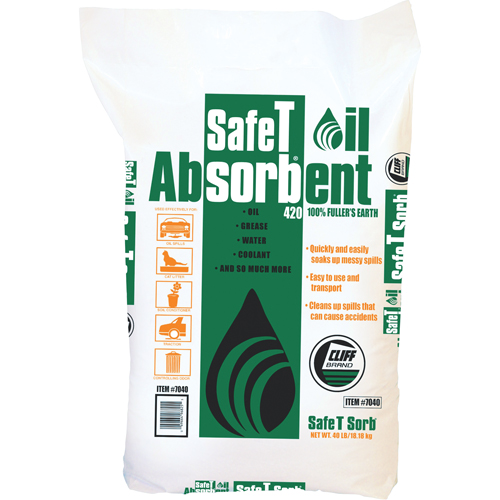 Absorbant pour huile de premi&egrave;re qualit&eacute; Safe T Sorb Fastek