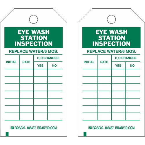 &eacute;tiquettes de rapport d'inspection, Polyester, 4" la x 7" h, Anglais Fastek