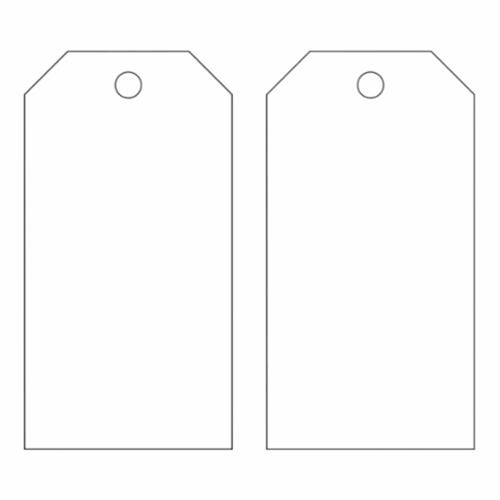Blank Accident Prevention Tags, Metal, 3" W x 5-3/4" H Fastek