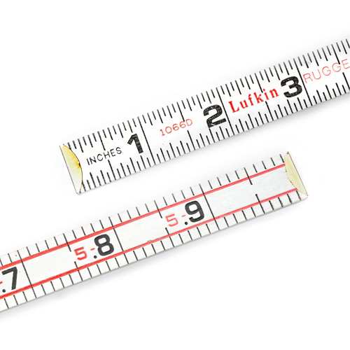 Red End&reg; Engineer's Scale Rule, 6' L, Wood, 1/16" Graduations Fastek