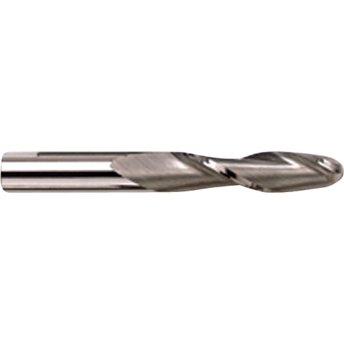Ball End Extra Long Series End Mill, 5/8" Dia., 4 Flutes, Carbide Fastek