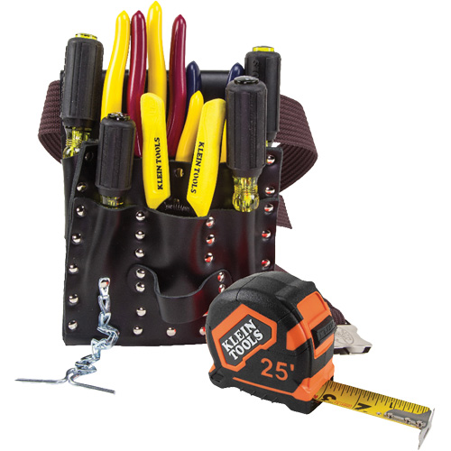 Electricians Tool Set, Leather, White Fastek