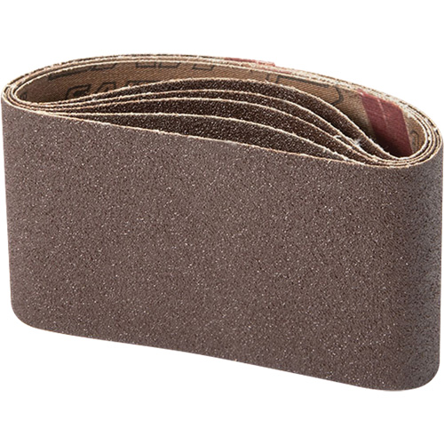 Portable Abrasive Belt, 3" W x 21" L, Aluminum Oxide, 100 Grit Fastek
