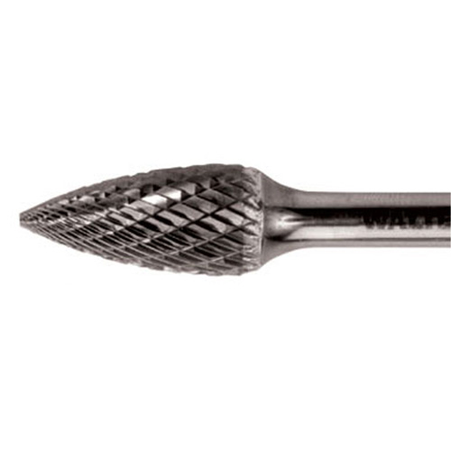 Fraise rotative conique &agrave; deux tranchants, SG-44, 1/8" dia., 1/8" Tige, 1/2" Prof. de la coupe Fastek