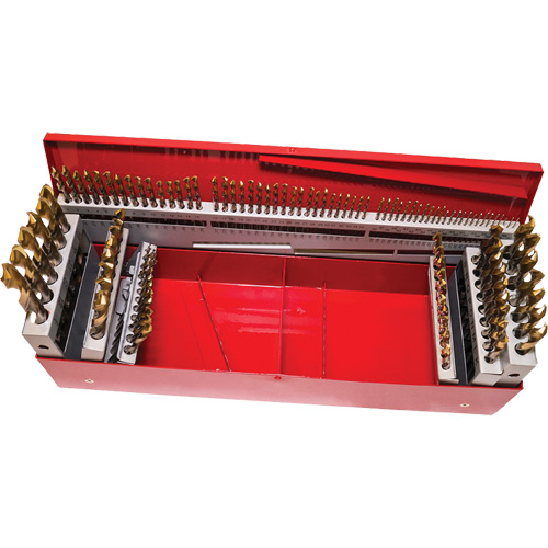 Jobber Drill Set, 115 Pieces, High Speed Steel Fastek