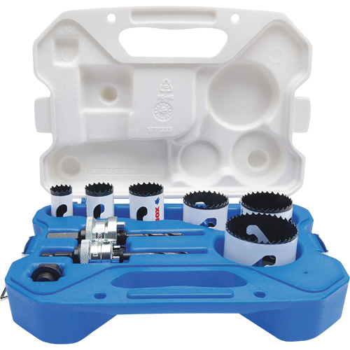 Electrician's Speed Slot&reg; Hole Saw Kit, 9 Pieces Fastek
