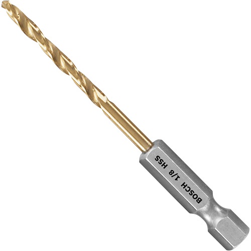 Impact Tough Drill Bit, High Speed Steel, 1-3/4" Flute, 135° Point Fastek