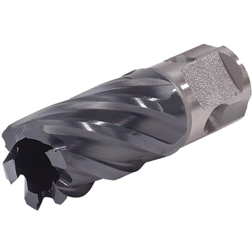 Fraise annulaire &agrave; tige universelle Icecut, Diam&egrave;tre de 7/16", Acier rapide, Profondeur de la coupe de 1", Tige 3/4" Fastek