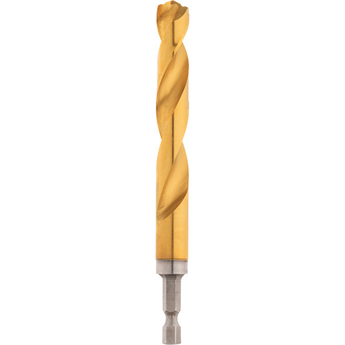 Shockwave Drill Bit, 1/2", Titanium, 3-21/64 Flute, 135° Point Fastek
