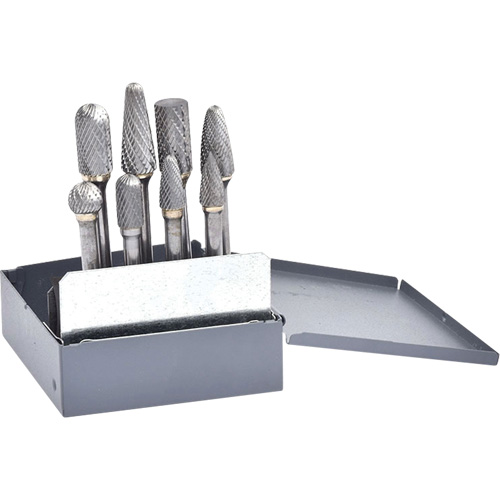 Double Cut Carbide Burr Set, 8 Pieces Fastek