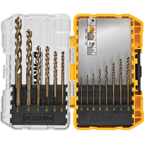 Pilot Point&reg; Industrial Drill Bit Set, 14 Pieces, Cobalt Fastek