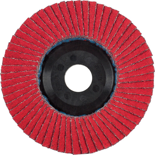 Flap Disc, 4-1/2" x 5/8"-11, Type 27, 40 Grit, Ceramic Fastek