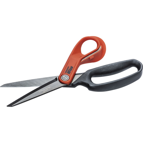 Heavy-Duty Titanium Coated Tradesman Shears, 10", Rings Handle Fastek