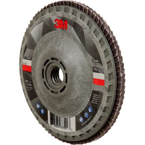 769F Quick Change Flap Disc, 4-1/2" x 5/8"-11, Type 27, 120+ Grit, Ceramic Fastek