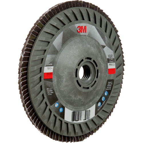 769F Quick Change Flap Disc, 5" x 5/8"-11, Type 27, 120+ Grit, Ceramic Fastek