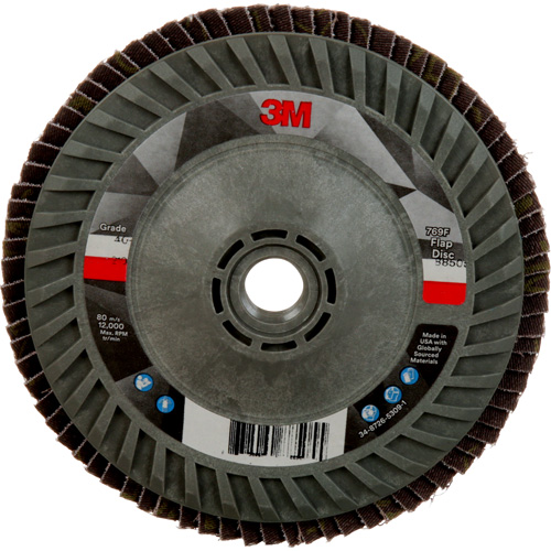 769F Quick Change Flap Disc, 5" x 5/8"-11, Type 27, 40+ Grit, Ceramic Fastek