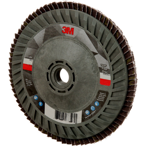 769F Quick Change Flap Disc, 5" x 5/8"-11, Type 27, 40+ Grit, Ceramic Fastek