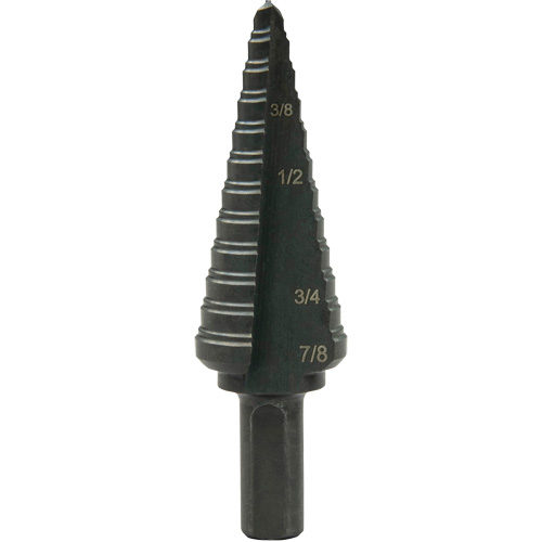 Multi-Hole Step Bit, 3/16"/4.8 mm - 7/8"/#4/22.2 mm  Fastek