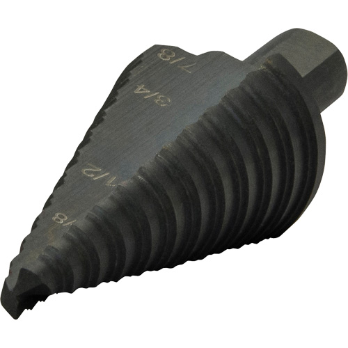 Multi-Hole Step Bit, 3/16"/4.8 mm - 7/8"/#4/22.2 mm  Fastek