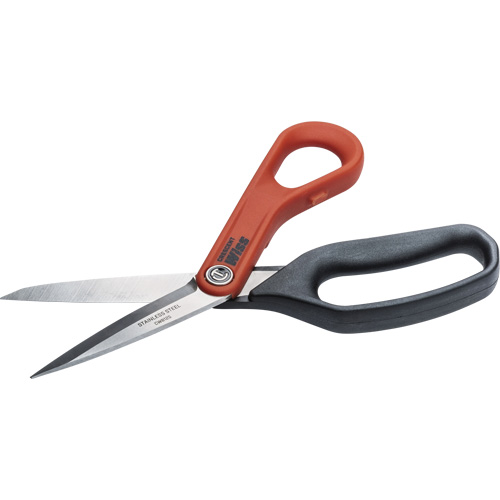 Stainless Steel All Purpose Tradesman Shears, 8-1/2", Rings Handle Fastek
