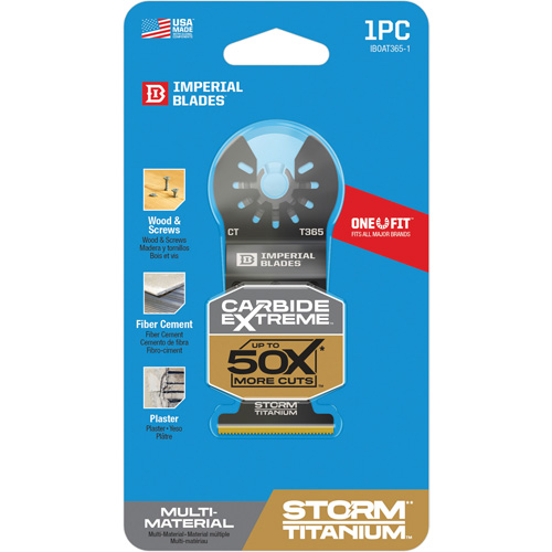 One Fit Carbide Extreme Storm Titanium Multi-Material Blade Fastek