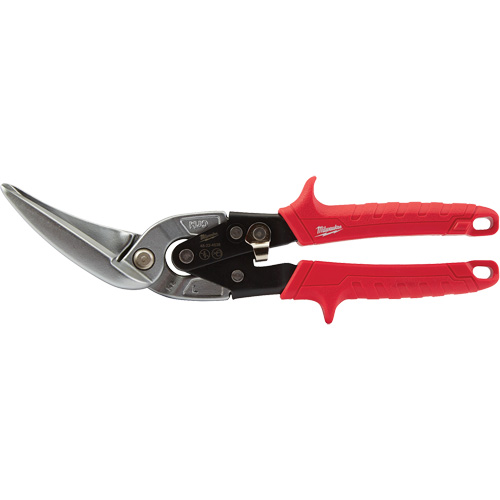 Long-Cut Offset Aviation Snips, 3" Cut Length, Straight/Left Cut Fastek
