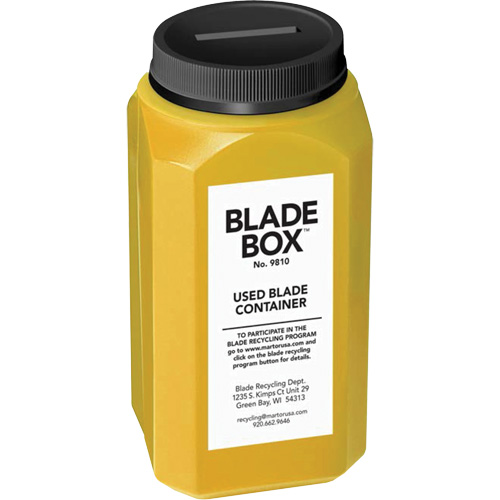 Contenant pour lames us&eacute;es Fastek