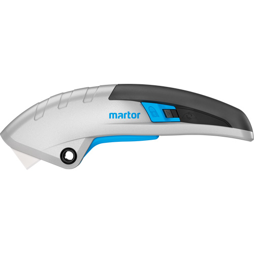 Secupro Martego Retractable Safety Knife, 9 mm, Ceramic, Heavy-Duty, Aluminum Handle Fastek