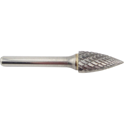 Fraise en carbure conique &agrave; coupe agressive &agrave; bout pointu, SG-5, 1/2" dia., 1/4" Tige, 1" Prof. de la coupe Fastek