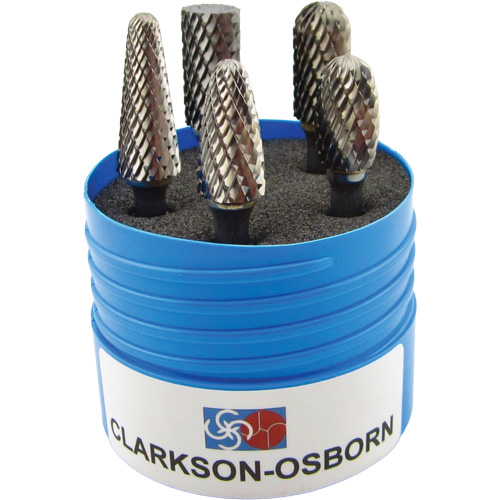 Shipyard Cut Carbide Bur Set, 5 Pieces Fastek