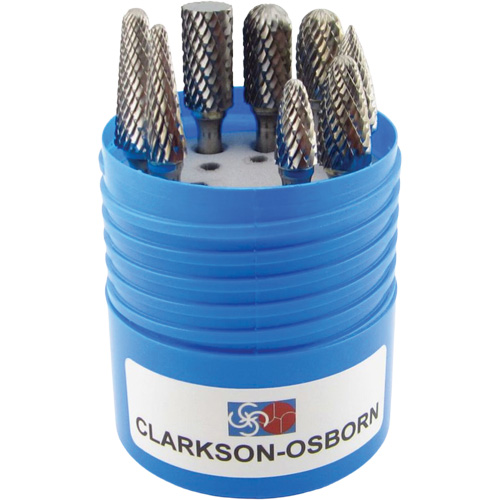 Shipyard Cut Carbide Bur Set, 8 Pieces Fastek