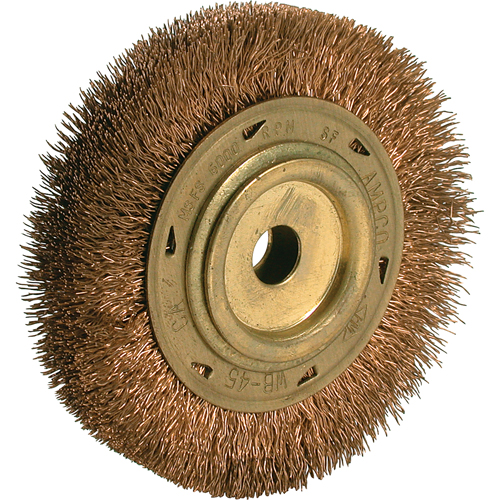 Power Tool Crimped Wire Wheel Brush, 6" Dia., 5/8" Arbor Fastek