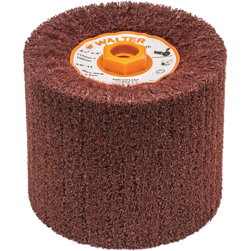 Blendex Surface Conditioning Drum, 4-1/2" Dia. x 4" W, 5/8"-11 Arbor, Medium Grit Fastek