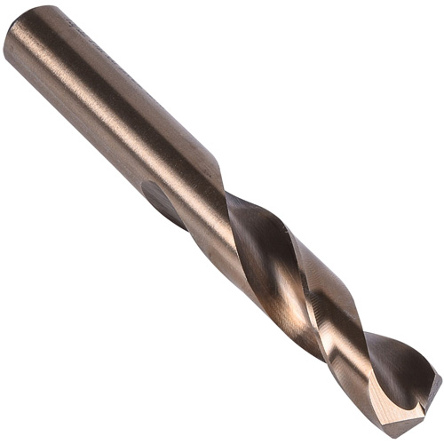 Heavy-Duty Stub Length Drill Bit, 33/64", High Speed Cobalt, 2-3/8" Flute, 135° Point Fastek