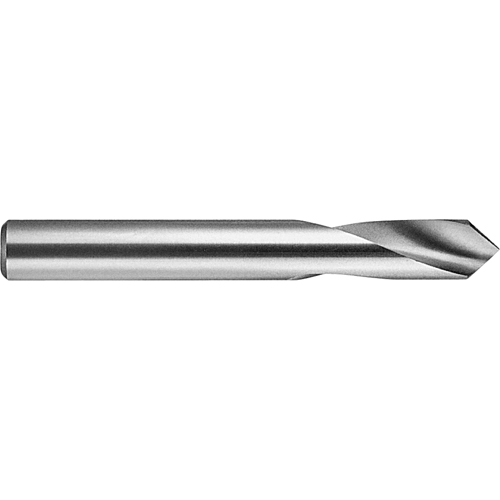 Spotting Drill, Bright, Regular Length, 1/4", High Speed Steel, 90° Point Fastek