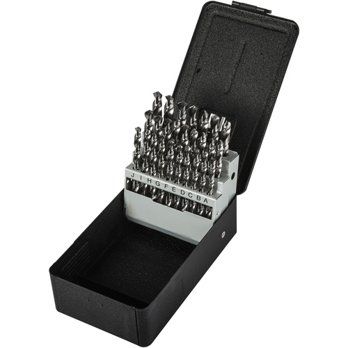 Jobber Length Drill Bit Set, 26 Pieces, High Speed Steel Fastek