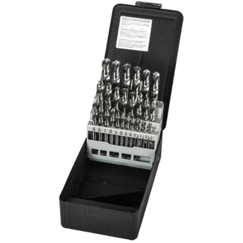 Screw Machine Drill Bit Set, 29 Pieces, High Speed Steel Fastek