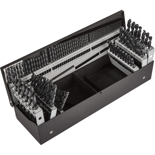 Jobber Length Combination Drill Bit Set, 114 Pieces, High Speed Steel Fastek