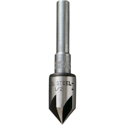 Countersink Bit, 1/2", High Speed Steel, 82° Angle, 5 Flutes Fastek