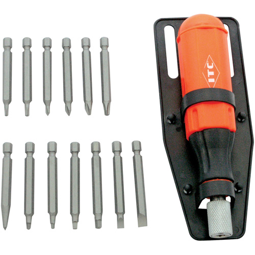 15-Piece Multi-Bit Screwdriver Set, Plastic Handle Fastek