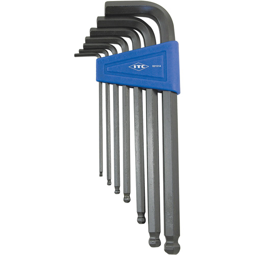 Ball Nose Hex Key Set, 7 Pcs., Metric Fastek