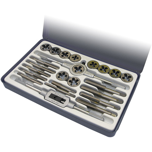 SAE Alloy Tap and Die Set, 24 Pieces Fastek